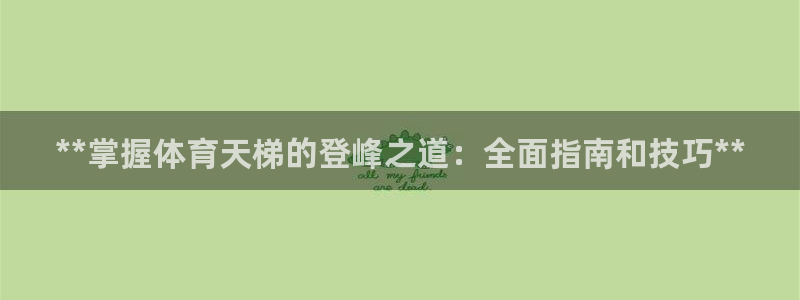 富联娱乐平台能挣到钱吗安全吗:**掌握体育天梯的登峰之道:全